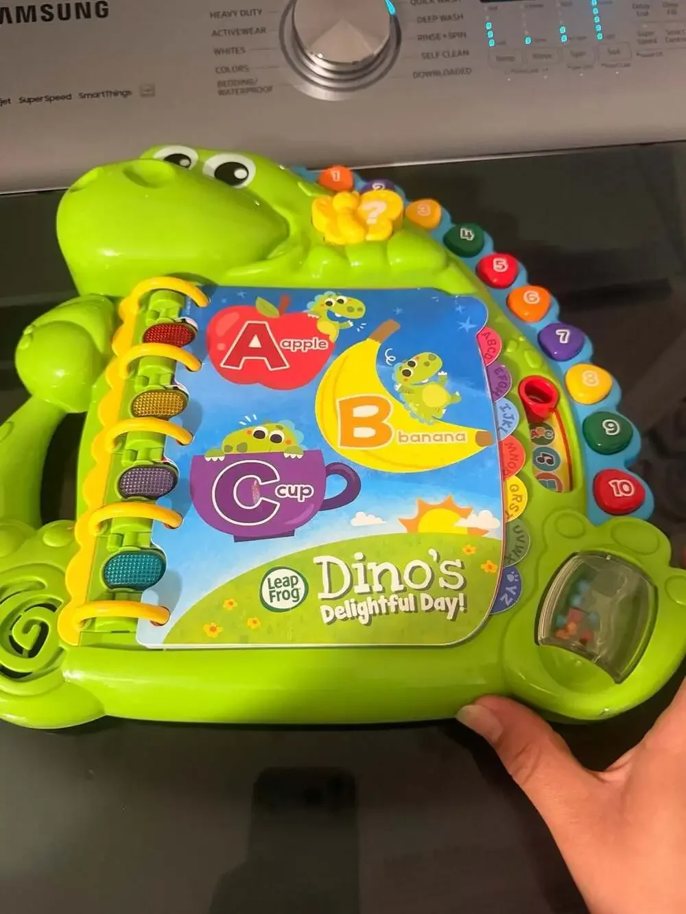 LeapFrog Dino's Delightful Day Alphabet Book Interactive Learning Toy